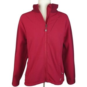 LL Bean Dark Pink Full Jacket‎ Size XL